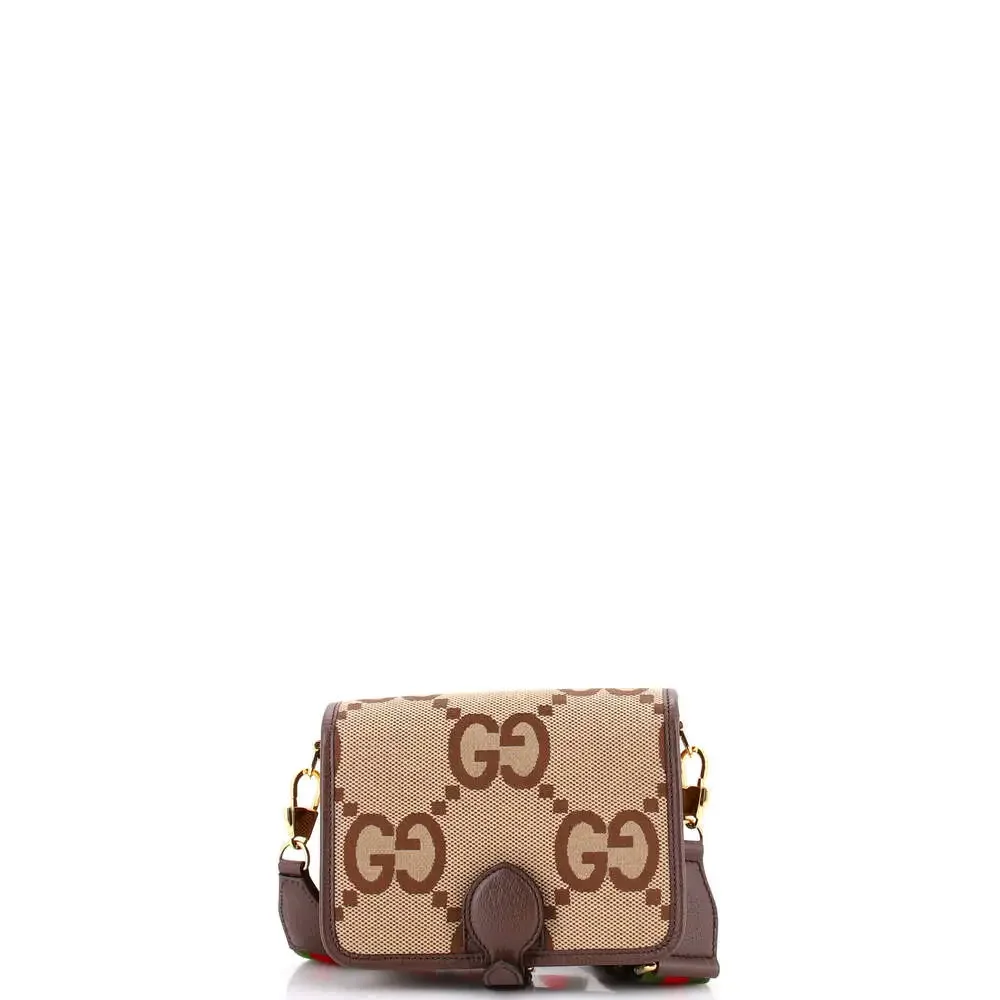 Gucci Buckle Messenger Bag Jumbo Gg #267813G20B - Picture 3 of 6